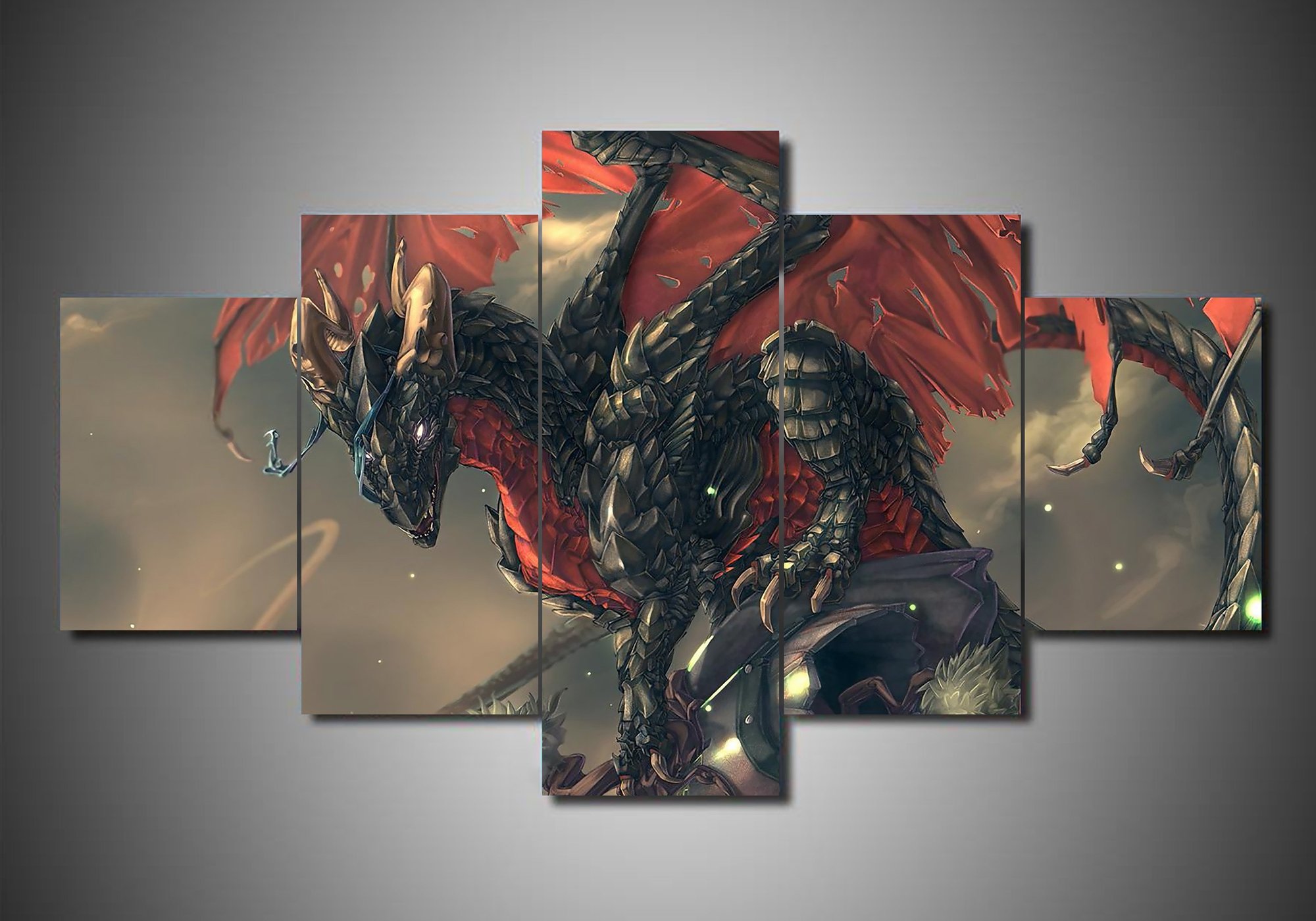 Dragon 1 – Abstract Animal Canvas Wall Art