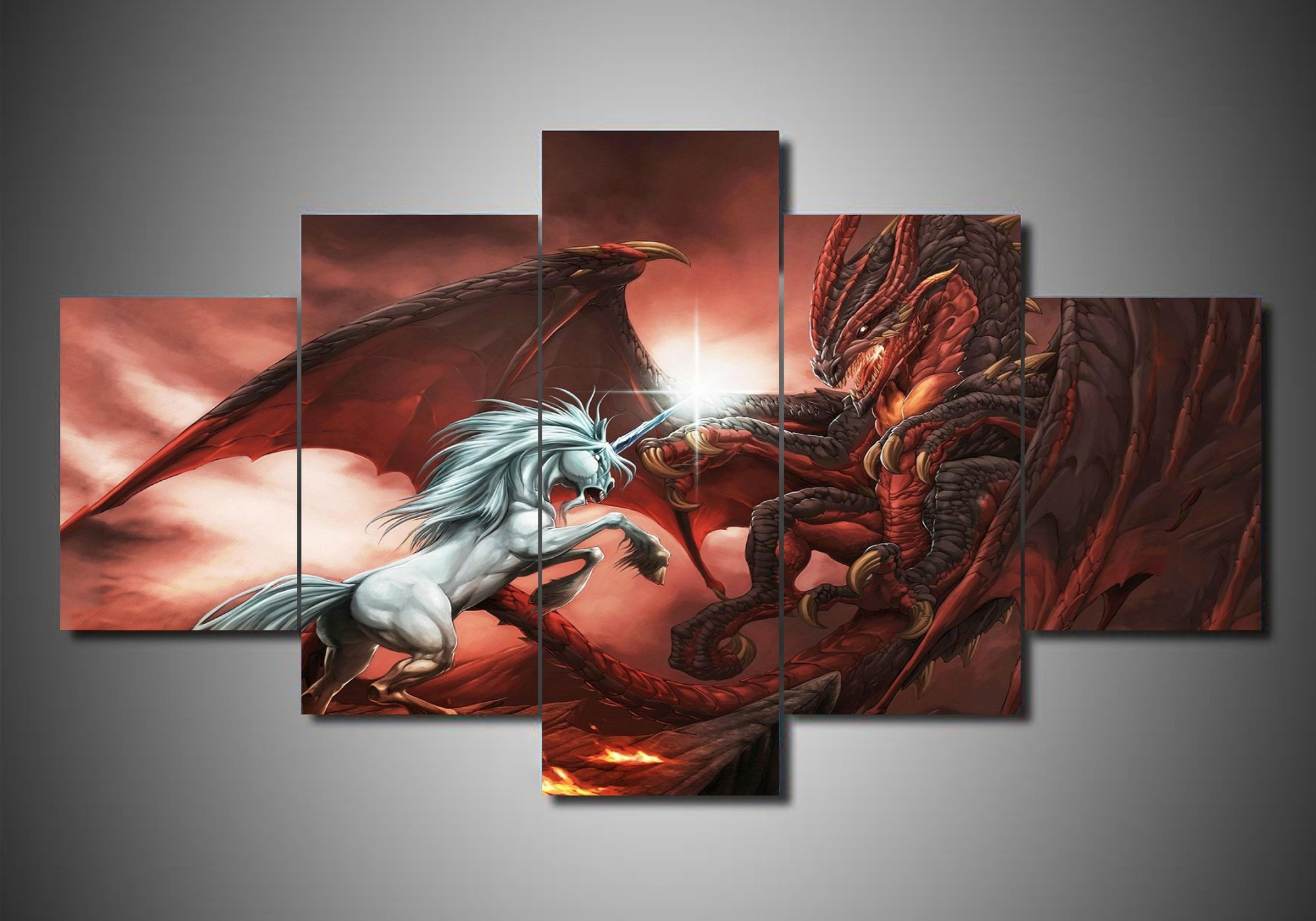 Dragon 10 – Abstract Animal Canvas Wall Art