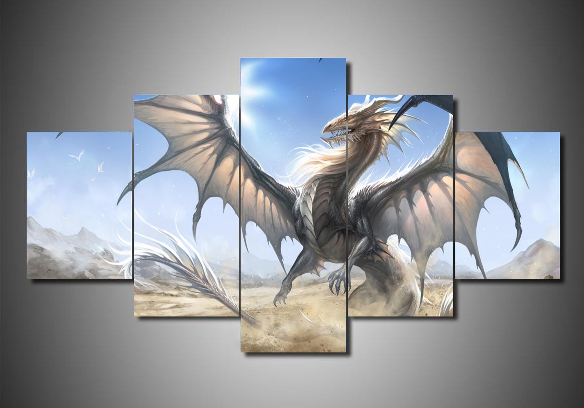 Dragon 11 – Abstract Animal Canvas Wall Art