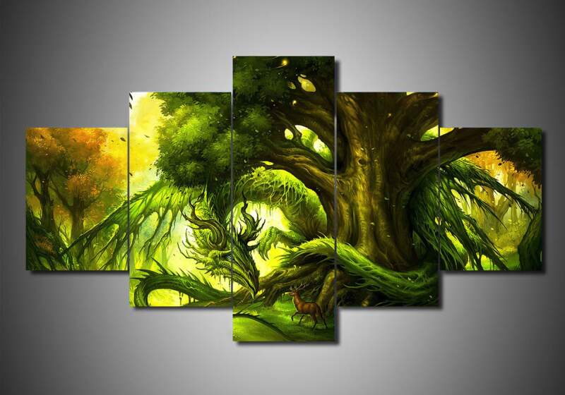 Dragon 13 – Abstract Animal Canvas Wall Art