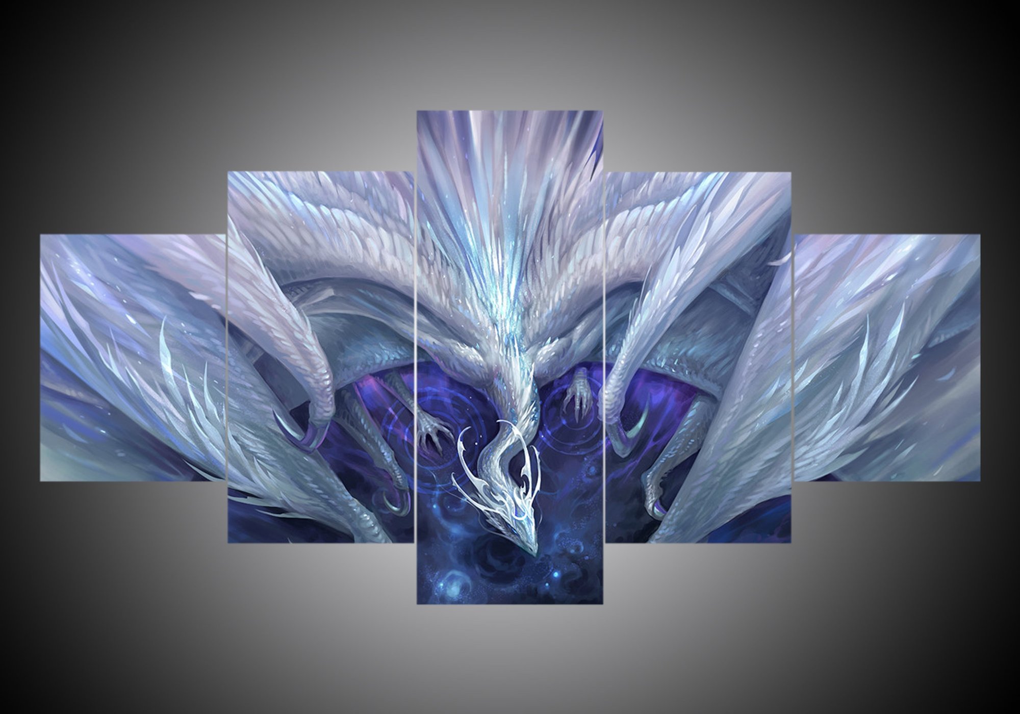 Dragon 14 – Abstract Animal Canvas Wall Art