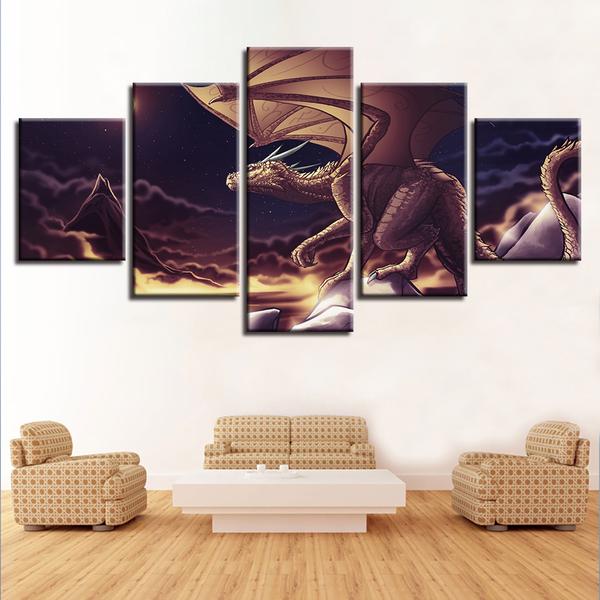 Dragon 15 – Abstract Animal Canvas Wall Art
