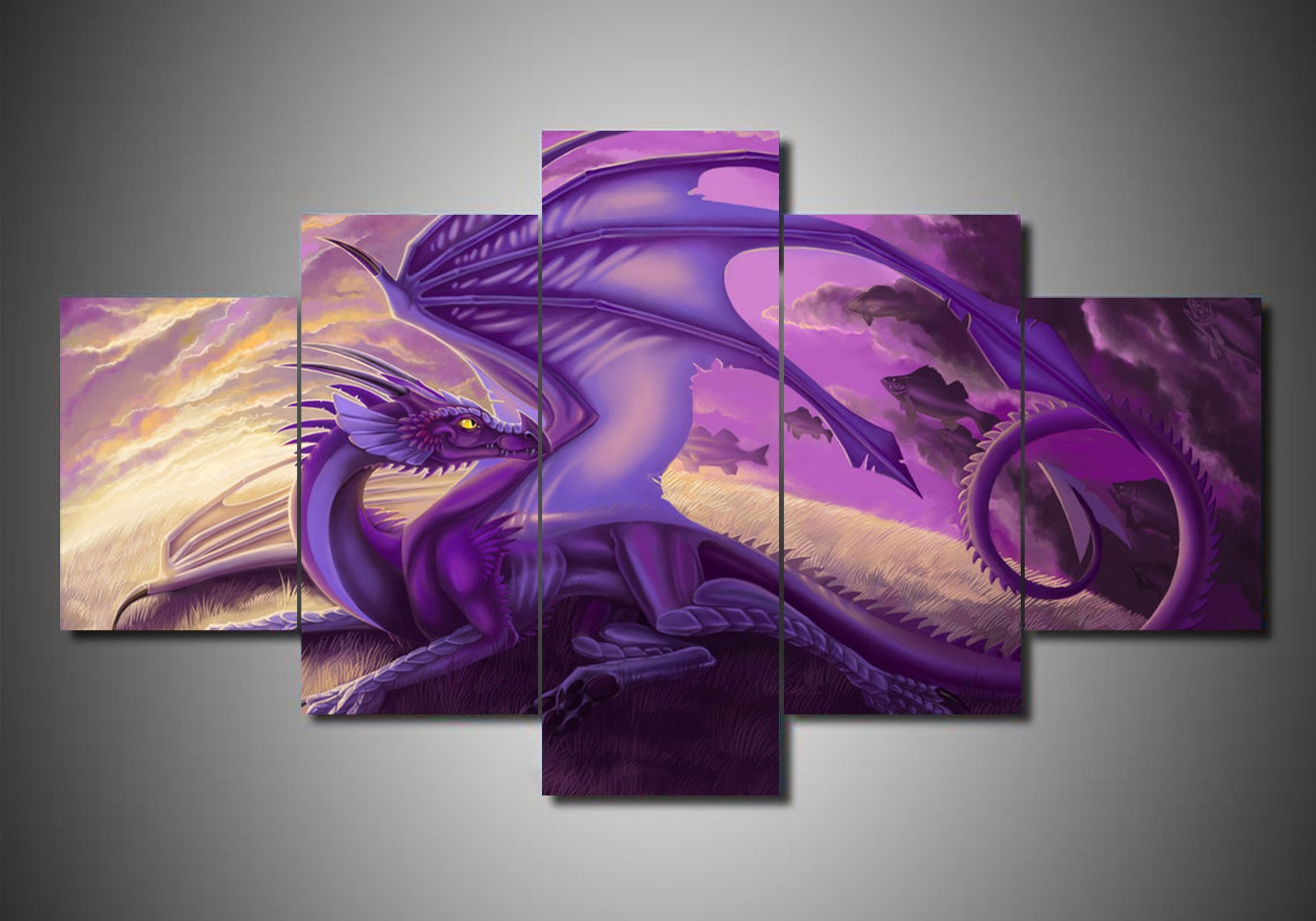 Dragon 2 – Abstract Animal Canvas Wall Art