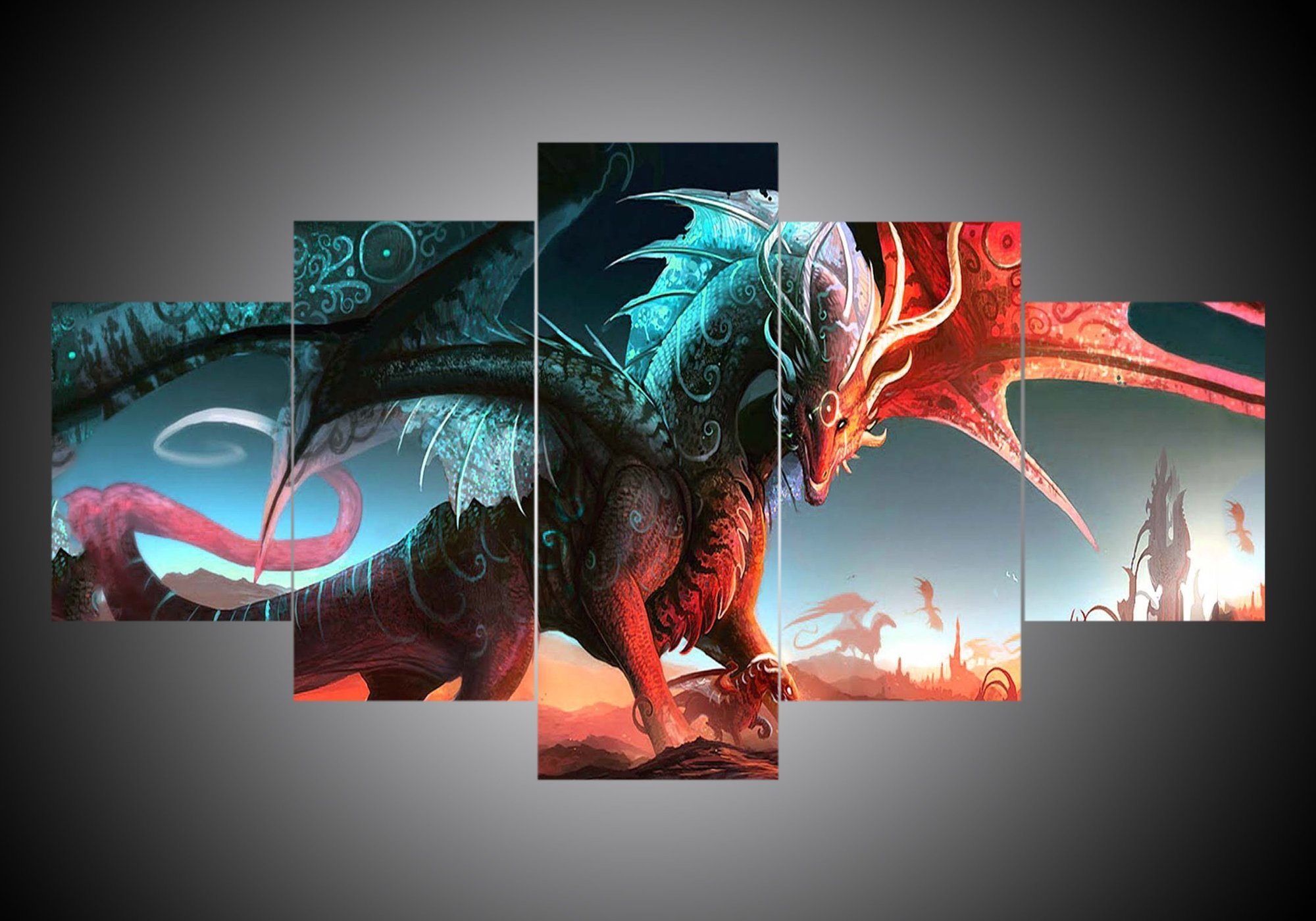 Dragon 3 – Abstract Canvas Wall Art