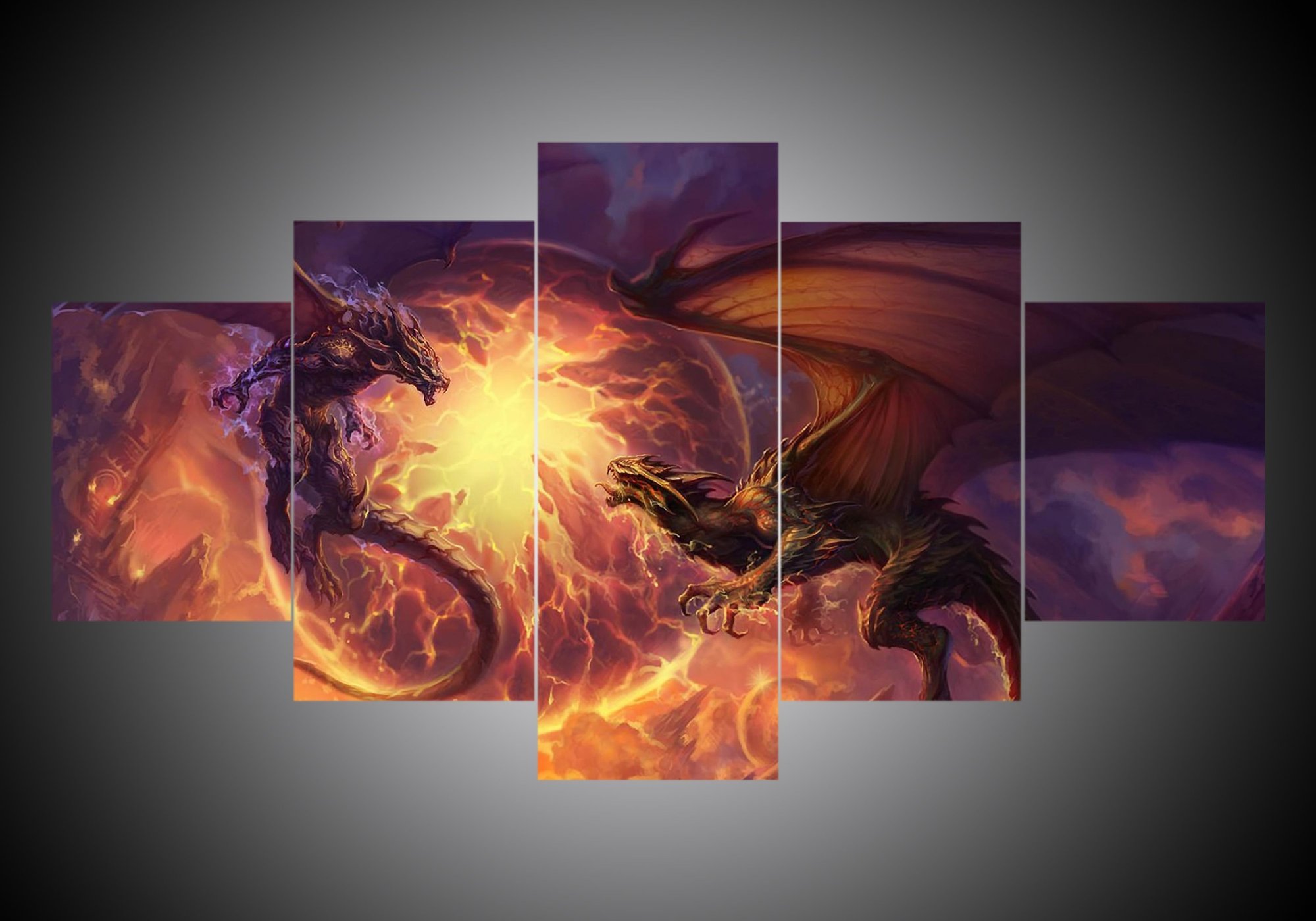 Dragon 5 – Abstract Animal Canvas Wall Art