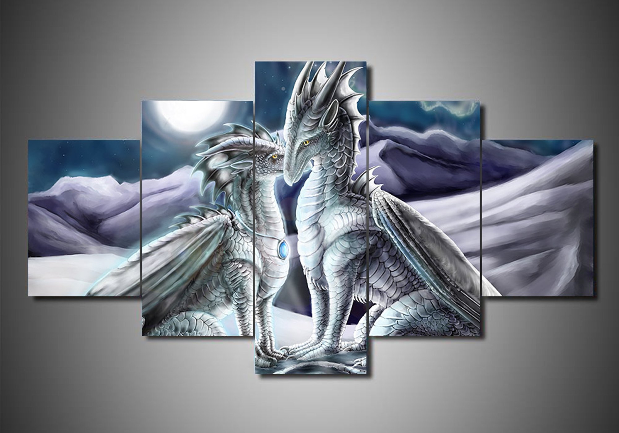 Dragon 6 – Abstract Animal Canvas Wall Art