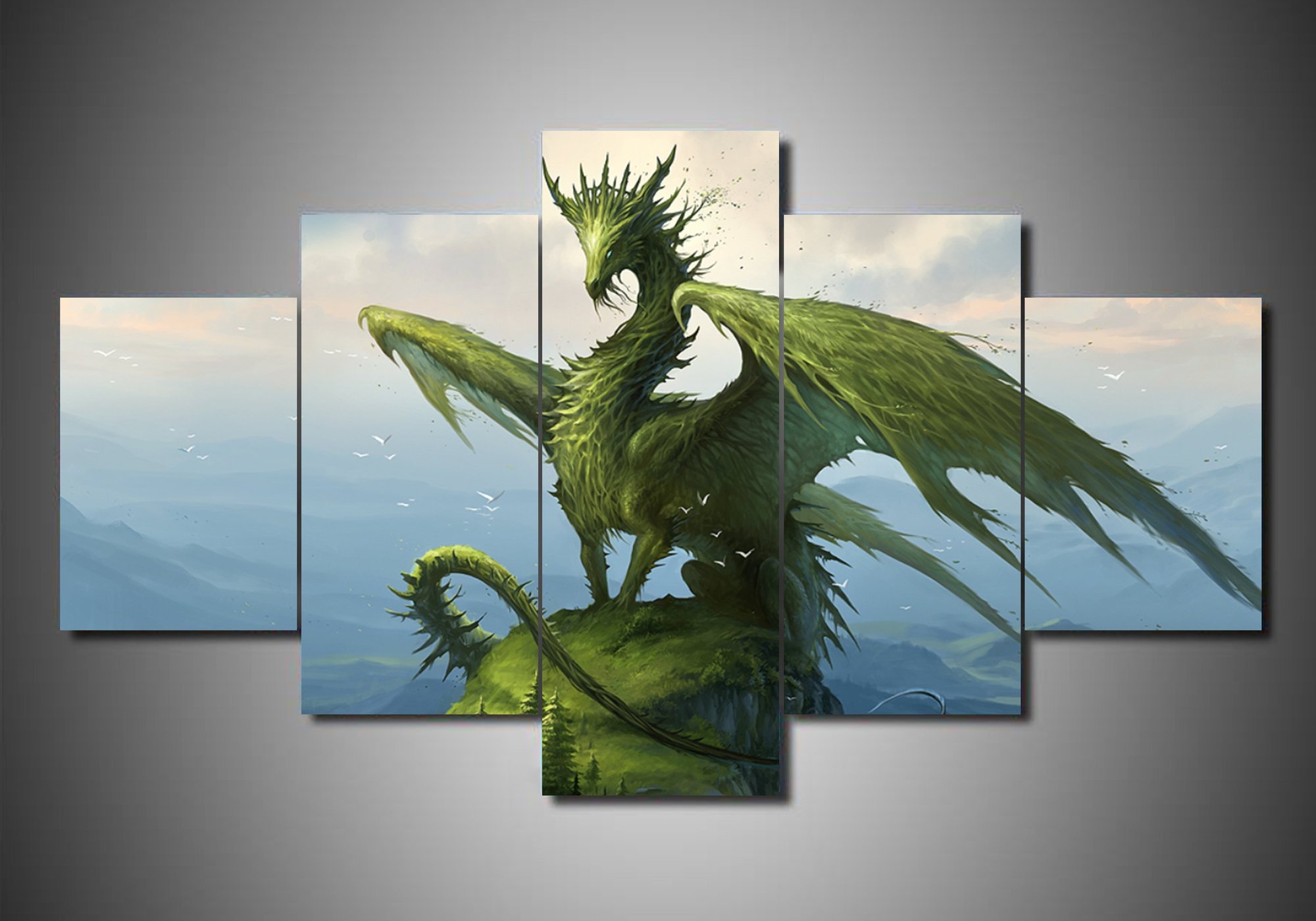 Dragon 7 – Abstract Animal Canvas Wall Art