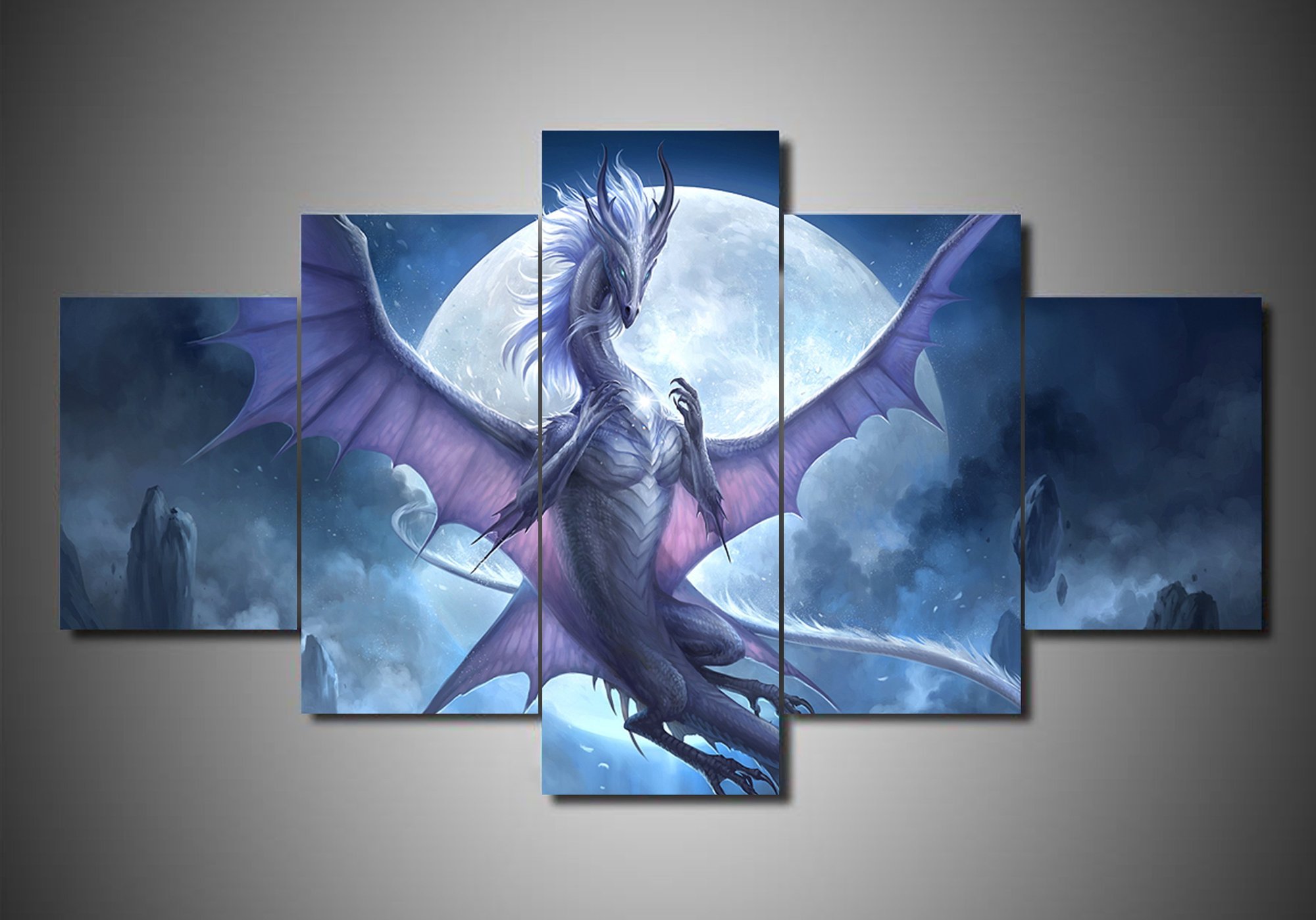 Dragon 8 – Abstract Animal Canvas Wall Art