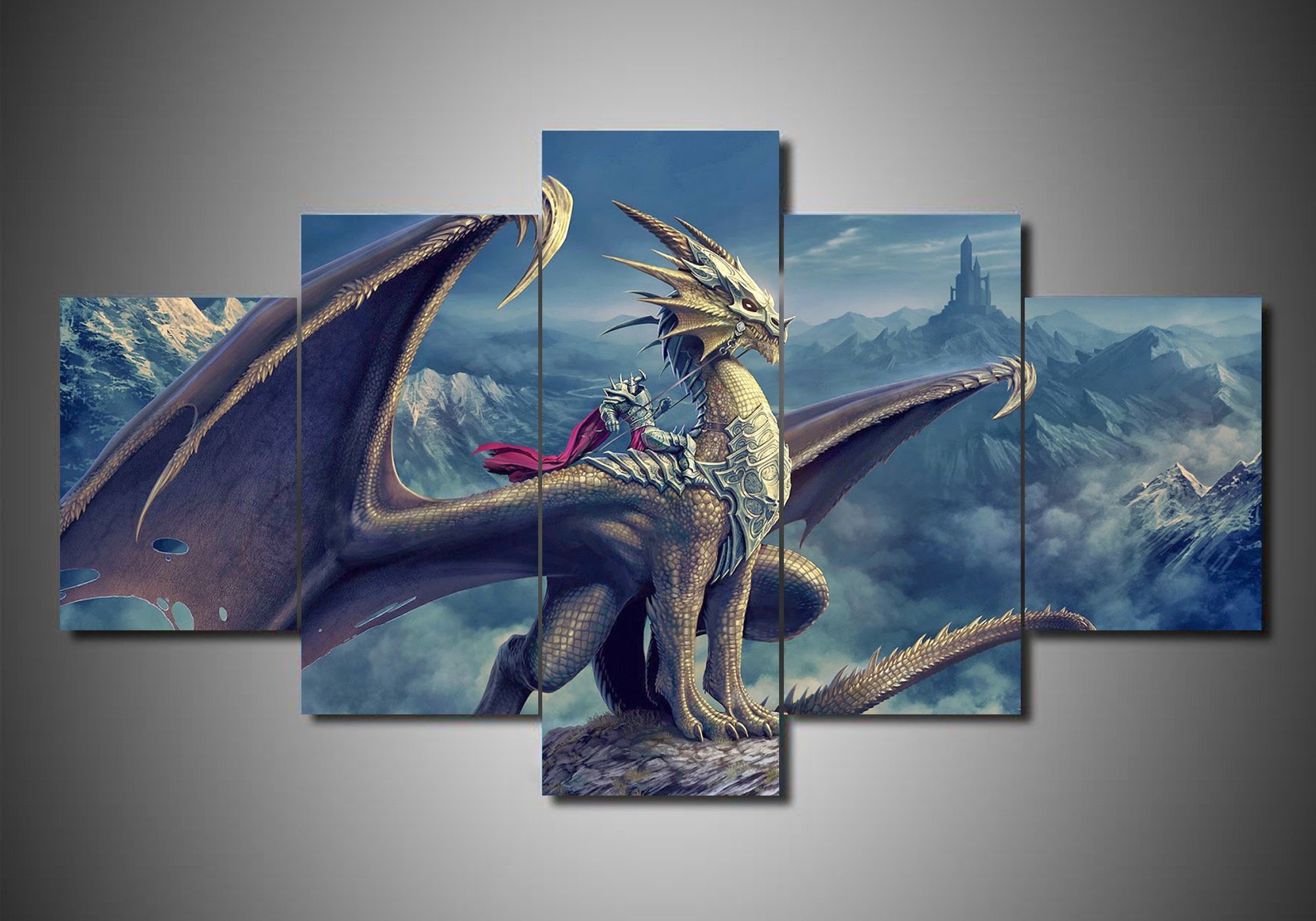 Dragon – Abstract Animal Canvas Wall Art