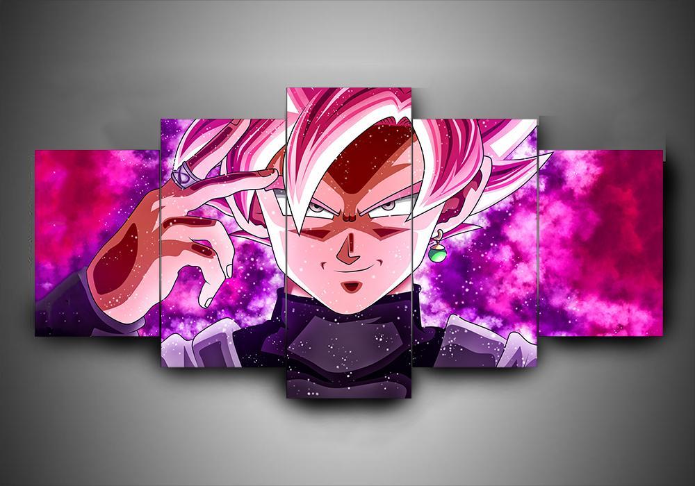 Dragon Ball – Goku Black Super Saiyan Rose – Anime Canvas Wall Art