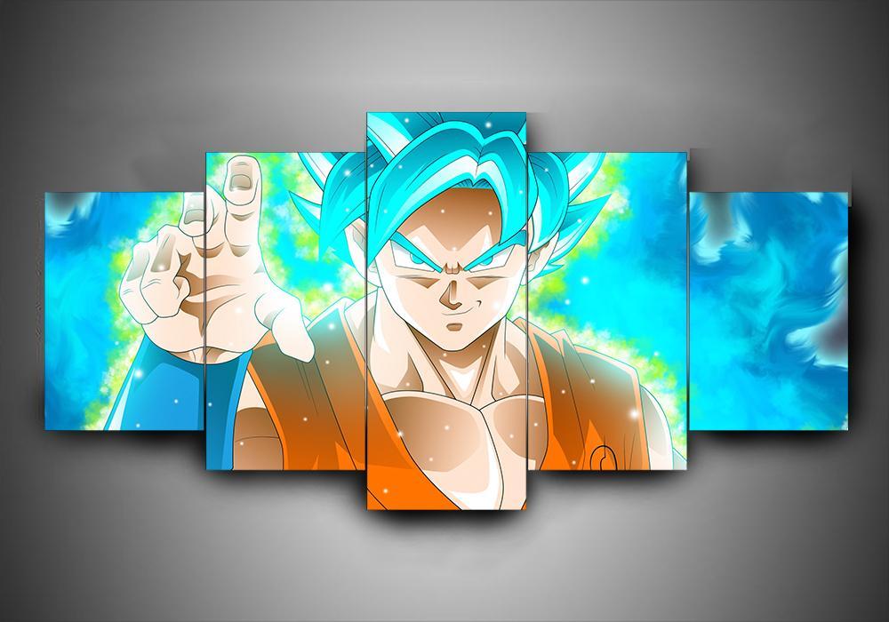 Dragon Ball – Goku Saiyan Blue – Anime Canvas Wall Art
