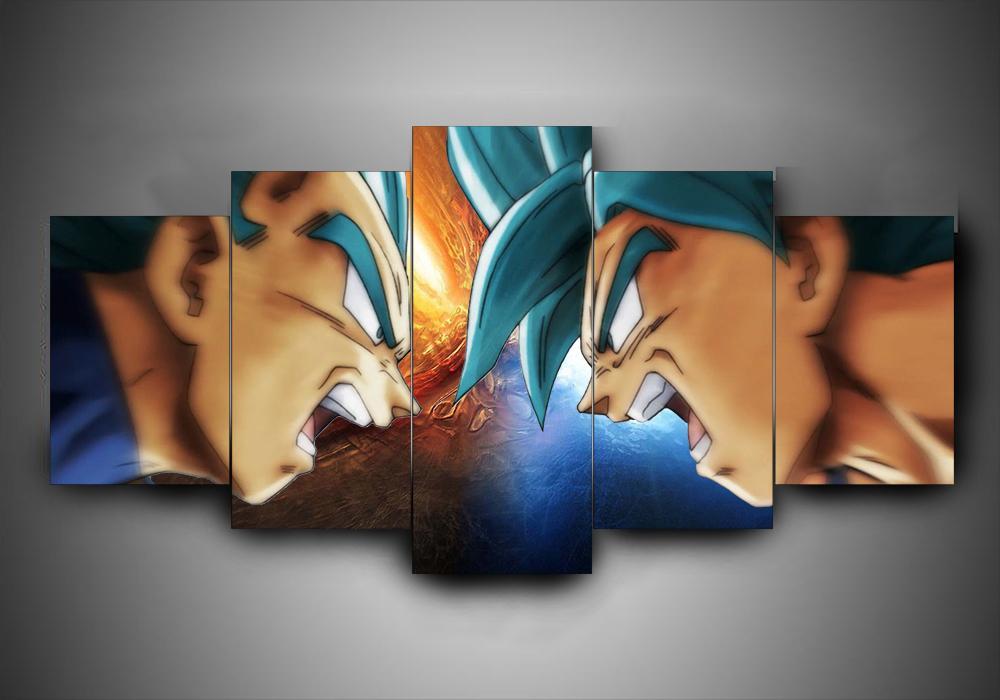 Dragon Ball – Goku Vs Vegeta – Anime Canvas Wall Art