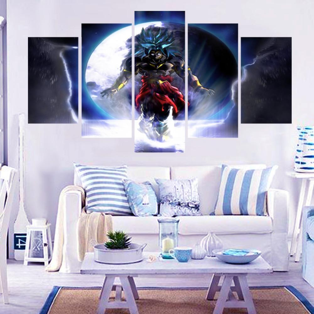 Dragon Ball In Action Fight – Anime Canvas Wall Art