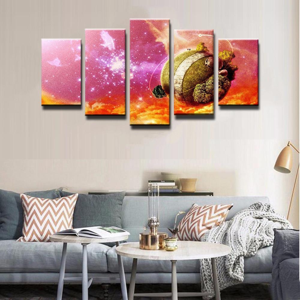 Dragon Ball In Pink – Sapce Canvas Wall Art