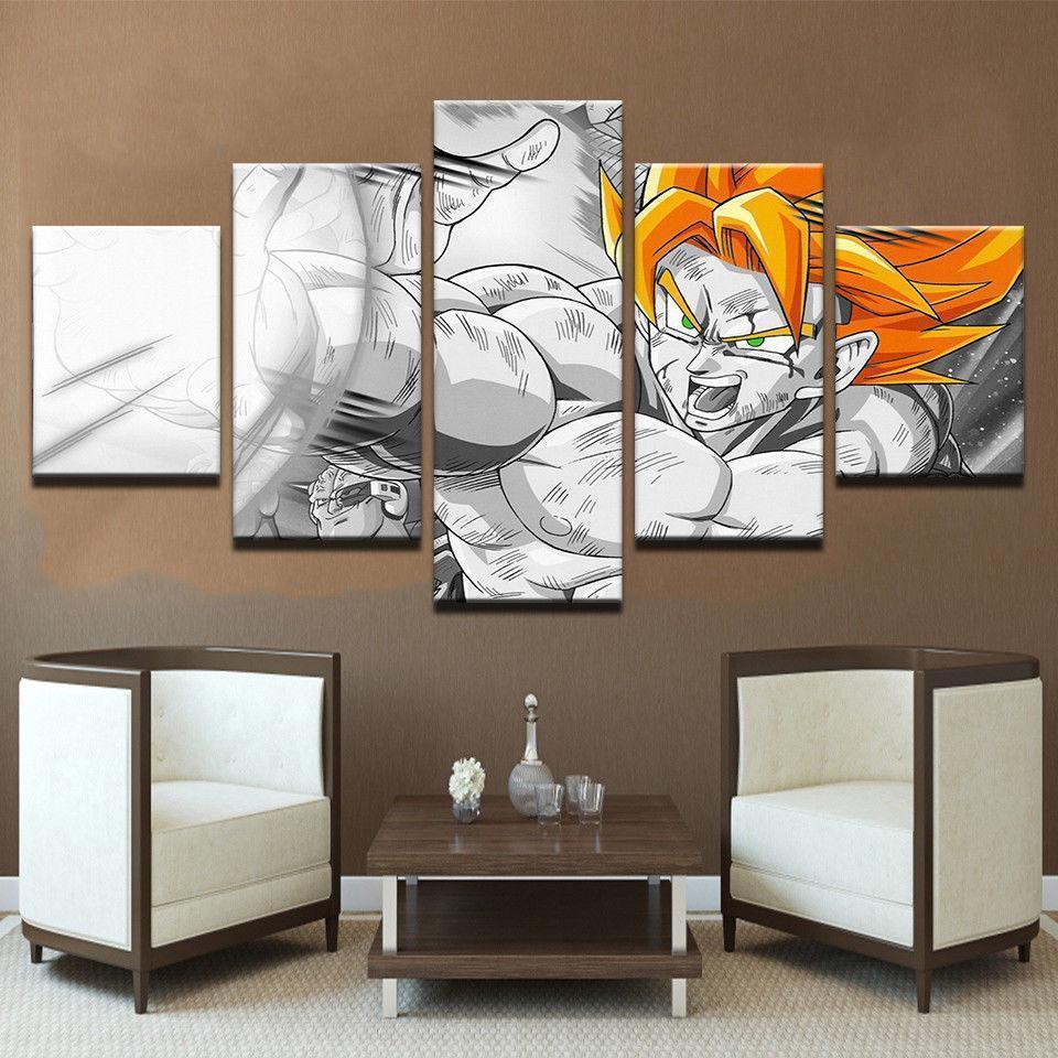 Dragon Ball Songoku Super Saiyan Anime – Canvas Wall Art