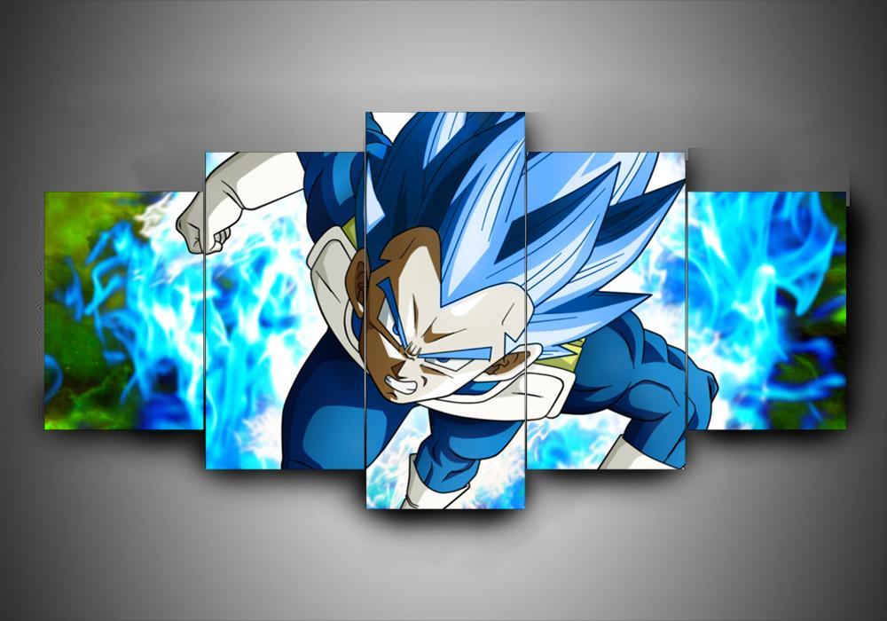Dragon Ball Super- Vegeta Saiyan Blue – Anime Canvas Wall Art