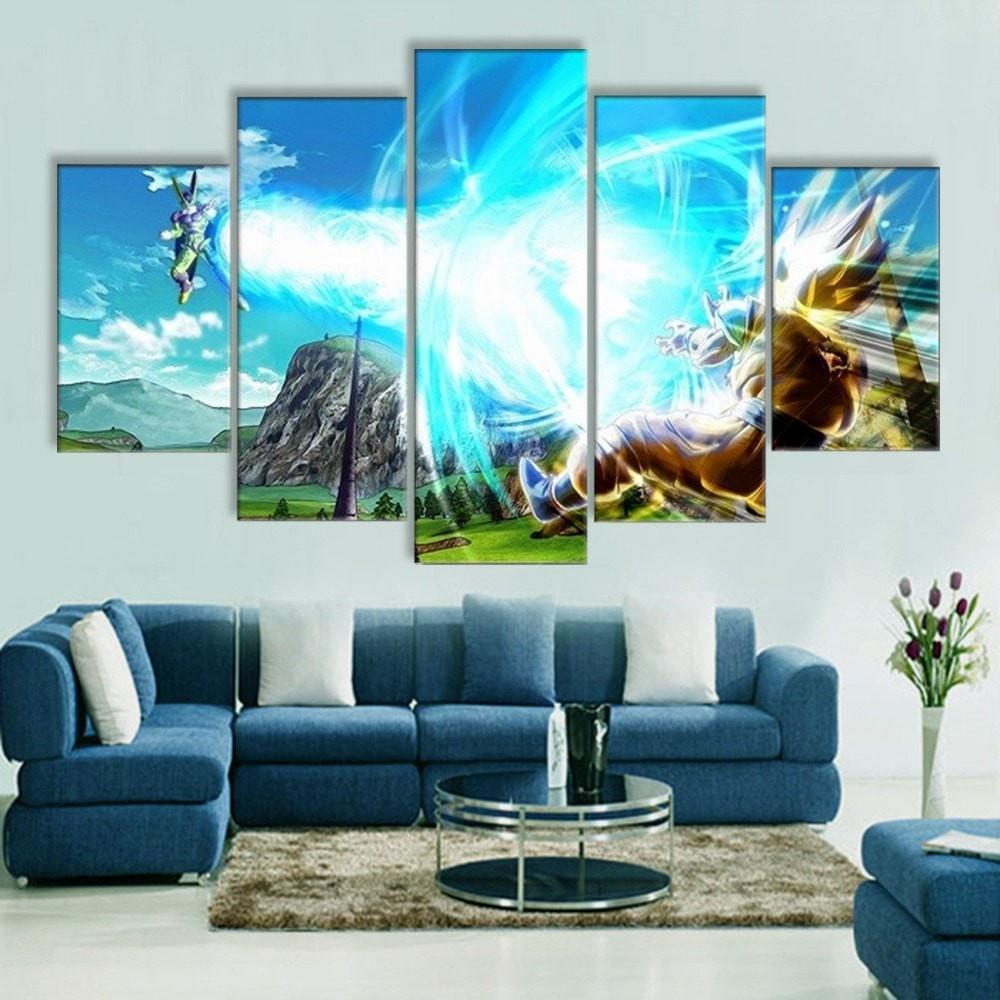 Dragon Ball Z Fight Scene – Anime Canvas Wall Art