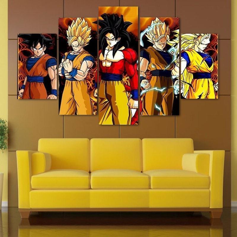 Dragon Ball Z Goku Super Saiyan – Anime Canvas Wall Art