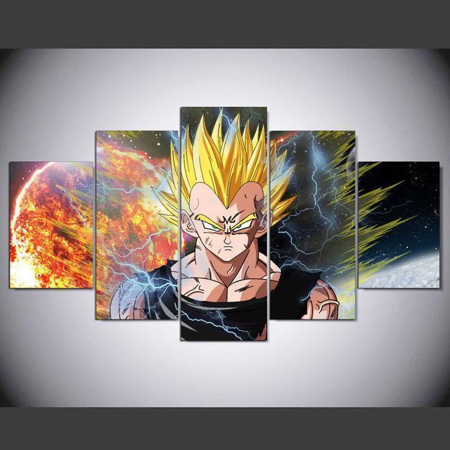 Dragon Ball Z Vegeta Anime Canvas Wall Art