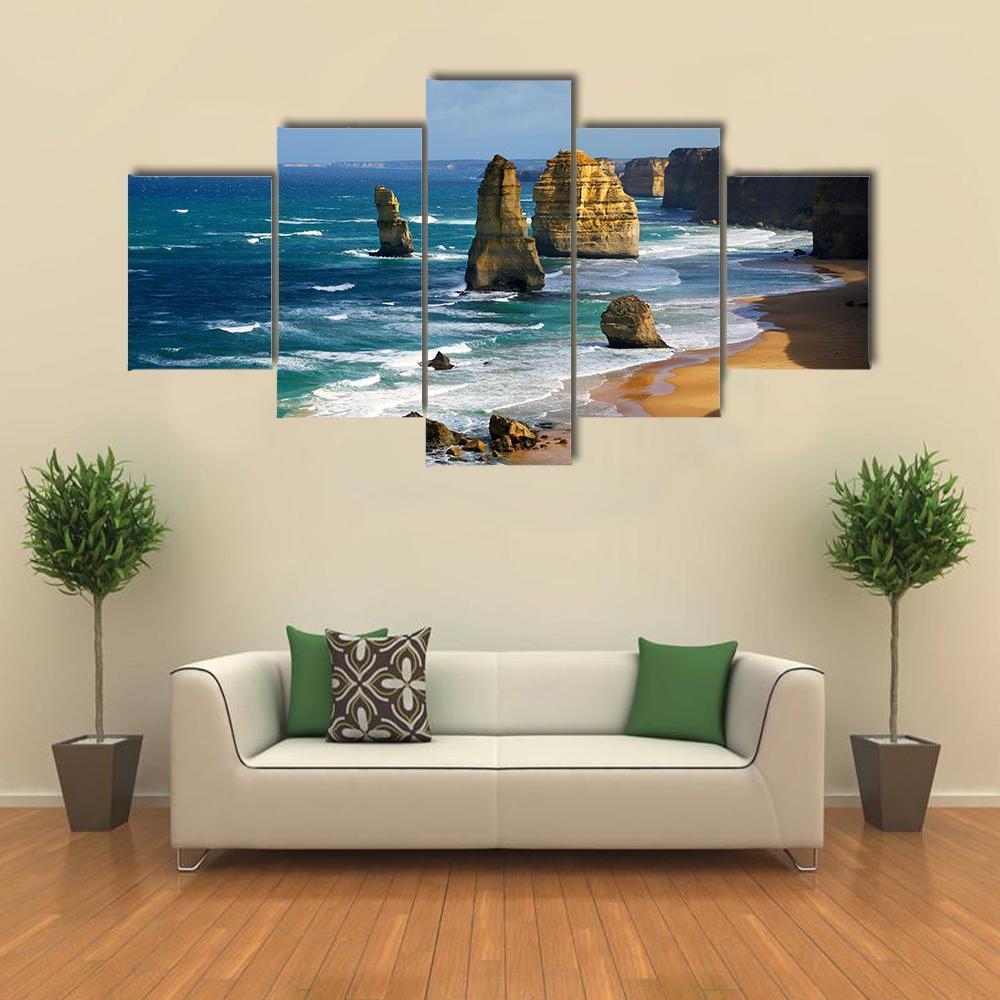 Dramatic Beautiful 12 Apostles In Australia – Nature Canvas Wall Art
