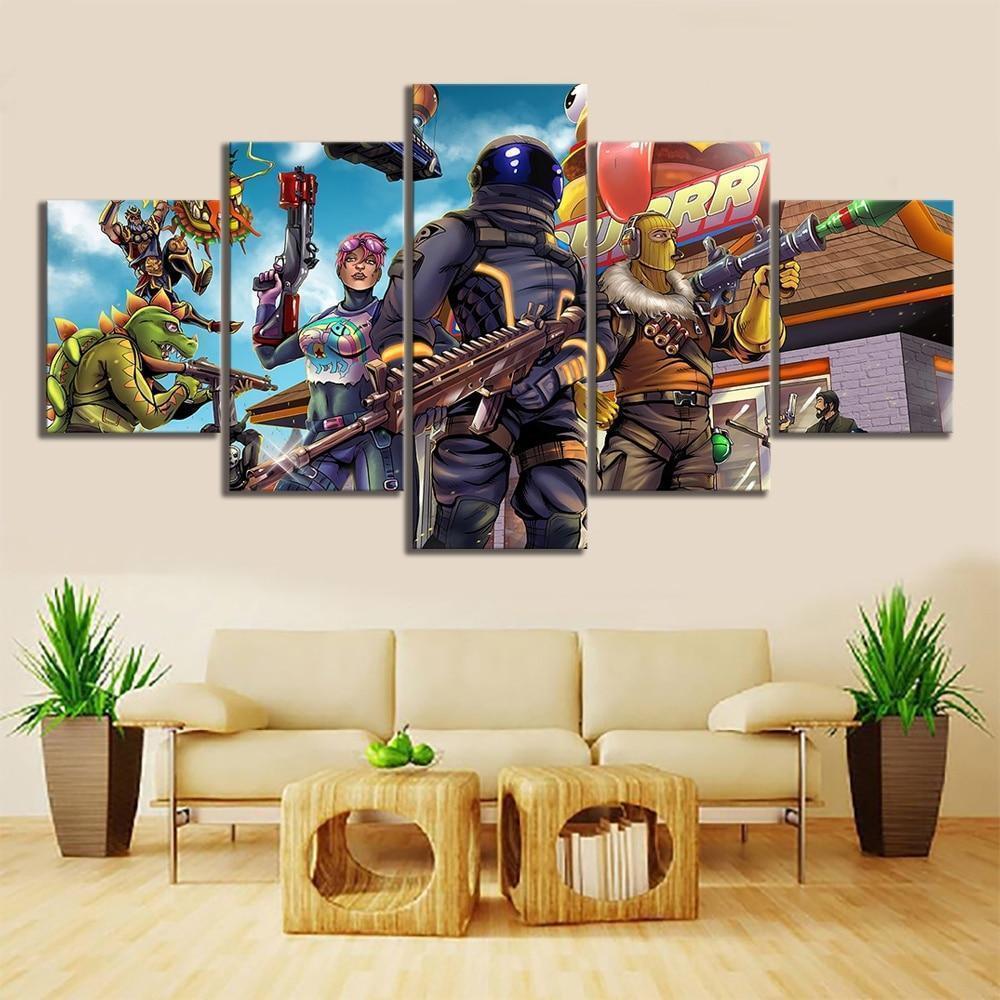 Draw Comic Fortnite Gaming – Canvas Wall Art
