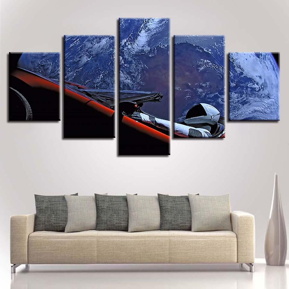 Driving Astronaust – Space Canvas Wall Art