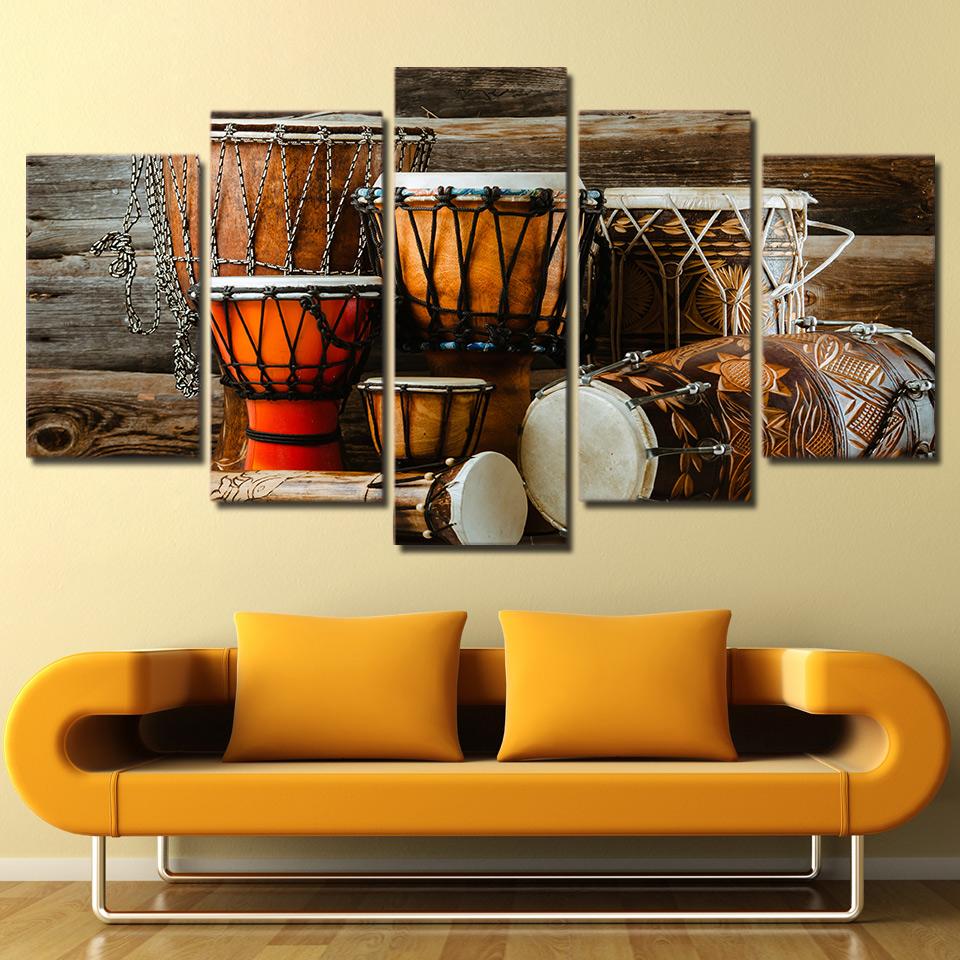 Drum Music Instrument Vintage – Music Canvas Wall Art