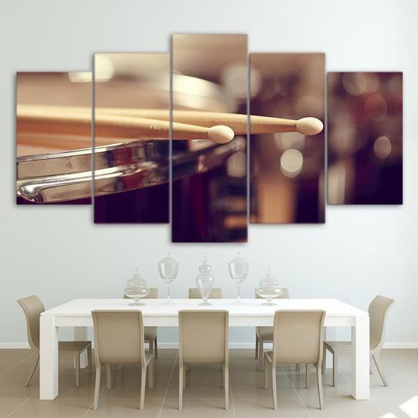 Drum &Amp; Sticks – Music Canvas Wall Art