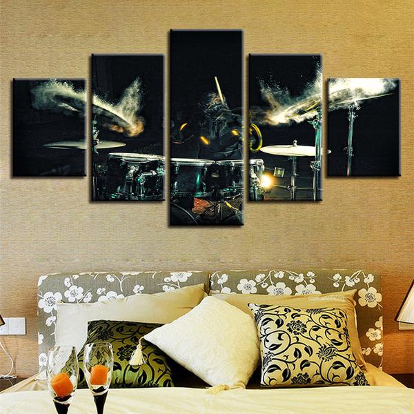 Drums Cymbal Music Band – Music Canvas Wall Art