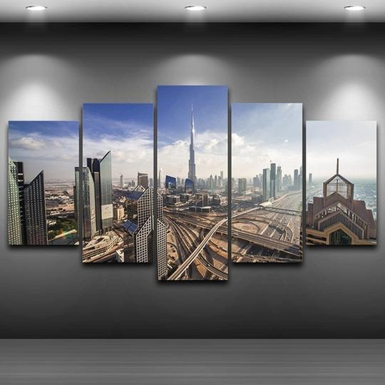 Dubai Skyline Uae 2 – Nature Canvas Wall Art