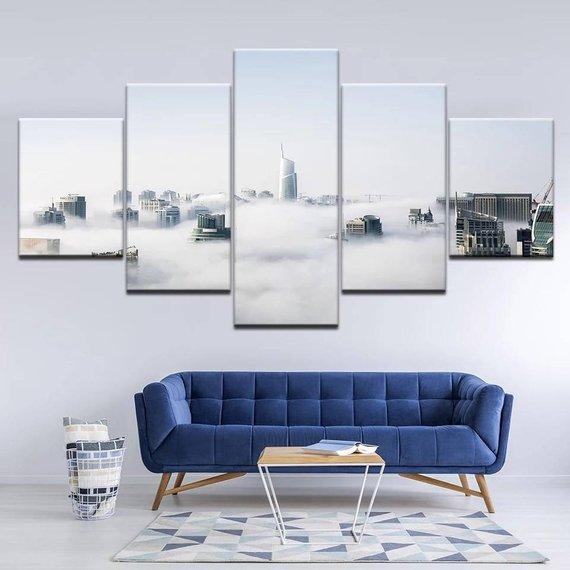Dubai Skyscrapers City View – Nature Canvas Wall Art