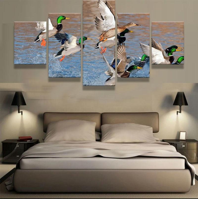 Duck Hunting Mallard Animal Canvas Wall Art