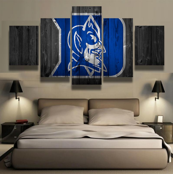 Duke Blue Devils Basketball Barn Wood – Sport Canvas Wall Art