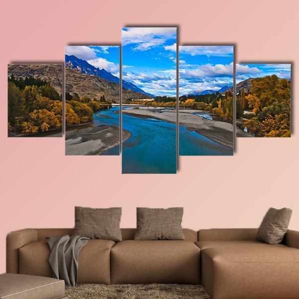 Dunstan Lake Near Queenstown – Nature Canvas Wall Art