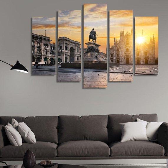 Duomo Di Milano In Milan – Nature Canvas Wall Art