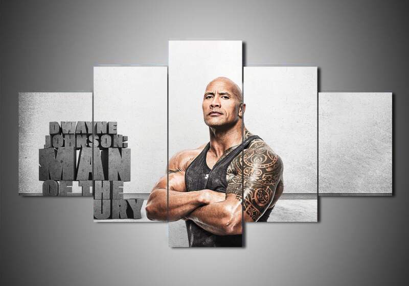 Dwayne Johnson 2 – Famous Person Canvas Wall Art