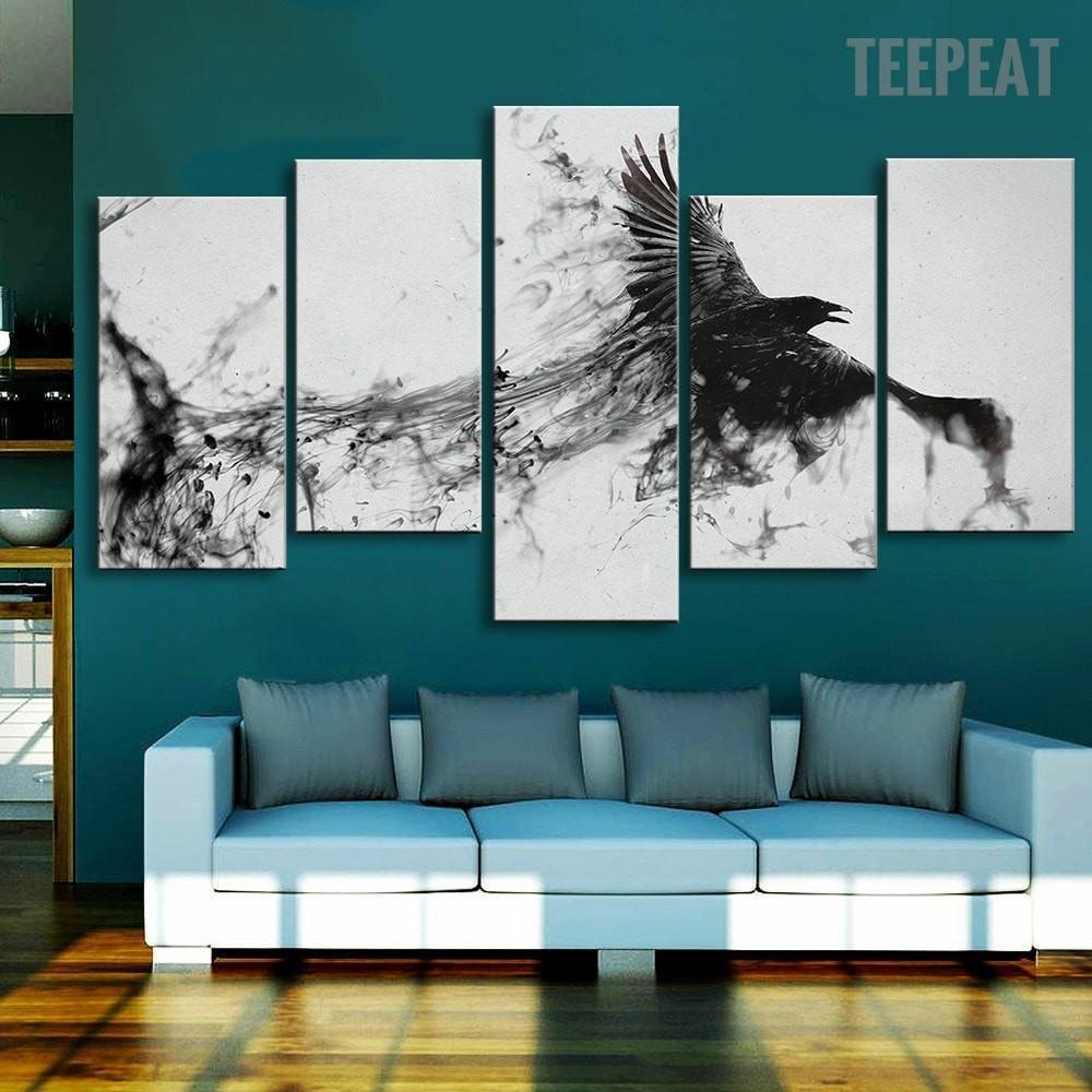 Eagle Ink – Abstract Animal Canvas Wall Art
