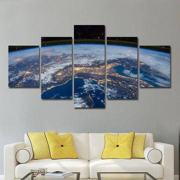 Earth From Space – Space Canvas Wall Art