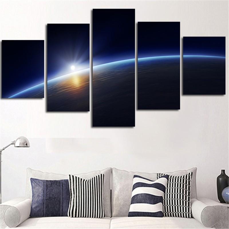 Earth Milky Way – Space Canvas Wall Art
