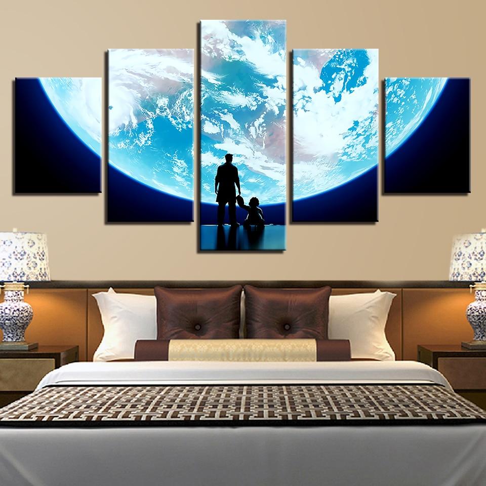 Earth Planets 02 – Space Canvas Wall Art