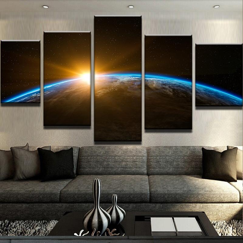 Earth Sunrise – Space Canvas Wall Art