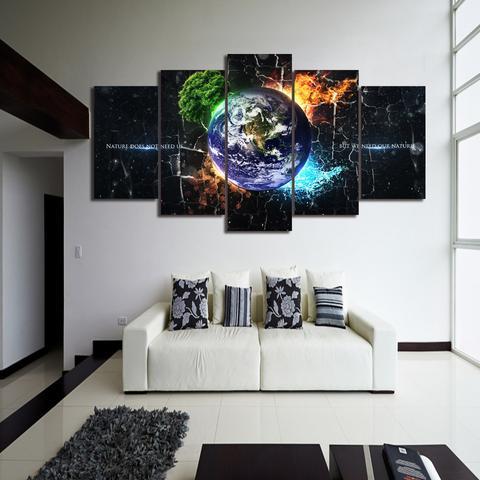 Earth System – Space Canvas Wall Art