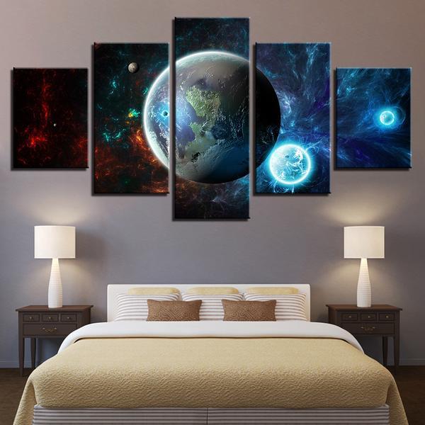 Earth Universe 01- Sapce Canvas Wall Art