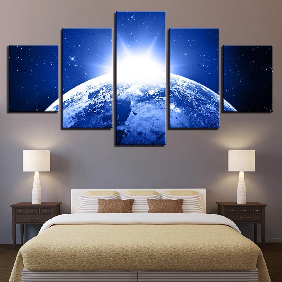 Earth Universe Cosmos Outer – Space Canvas Wall Art