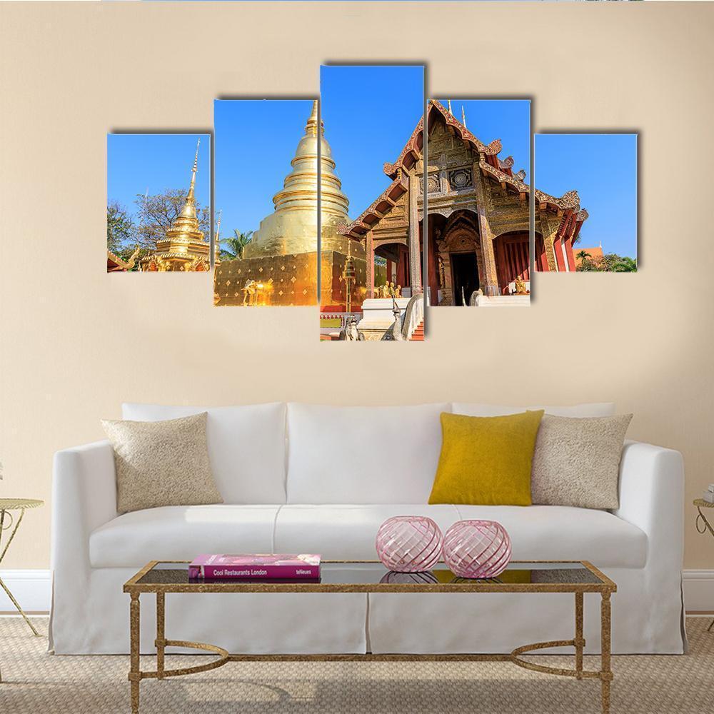 Eautiful Wat Phra Singh Woramahawihan In Chiang Mai – Religion Canvas Wall Art