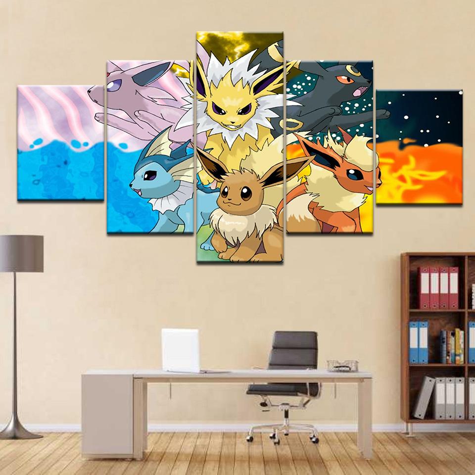 Eevee Pokemon – Cartoon Canvas Wall Art