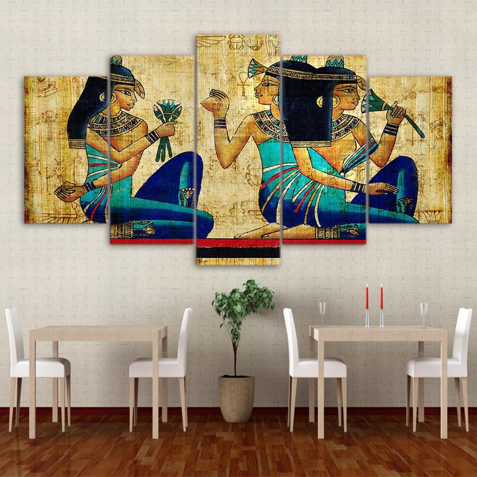 Egyptian Mural – Religion Canvas Wall Art