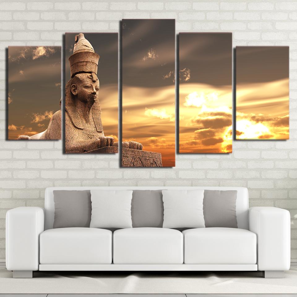 Egyptian Sphinx – Pyramid Canvas Wall Art