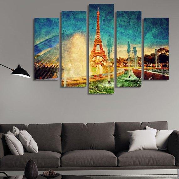 Eiffel Tower 04 – Nature Canvas Wall Art