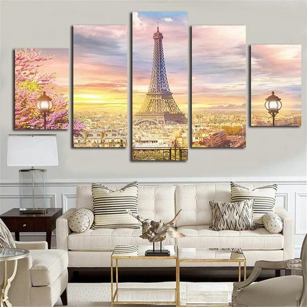 Eiffel Tower Flower – Nature Canvas Wall Art